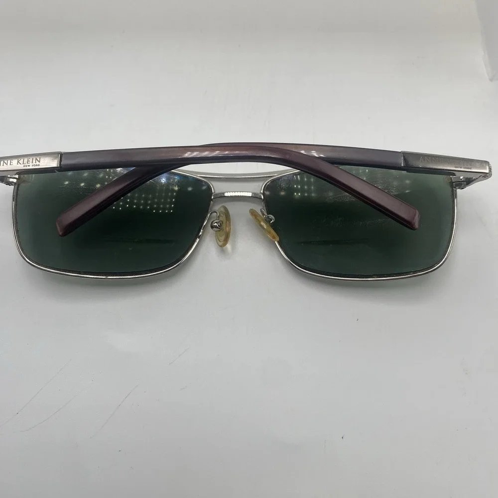 Anne Klein Sunglasses Women FRAME ONLY AK4124 58-16-130 Silver Brown 691 - Picture 6 of 16